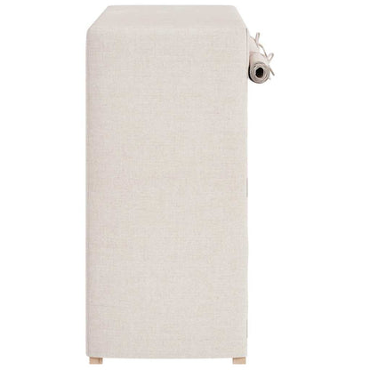248194 vidaXL Shoe Cabinet with Cover White 79x40x80 cm Fabric