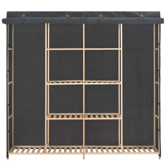 Wardrobe | Grey | Cotton | 173 cm x 40 cm x 170 cm | Wardrobe