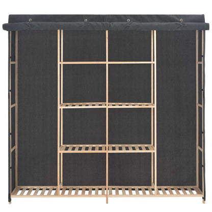Wardrobe Grey 173x40x170 cm Fabric
