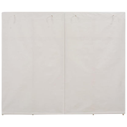 Wardrobe White 200x40x170 cm Fabric