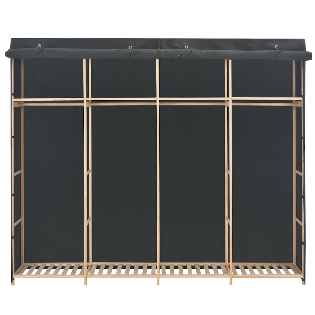 248201 vidaXL Wardrobe Grey 200x40x170 cm Fabric