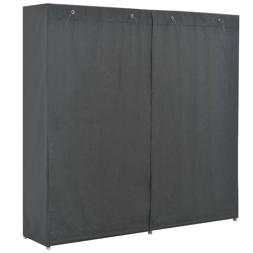 248201 vidaXL Wardrobe Grey 200x40x170 cm Fabric