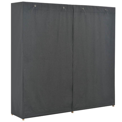 248201 vidaXL Wardrobe Grey 200x40x170 cm Fabric