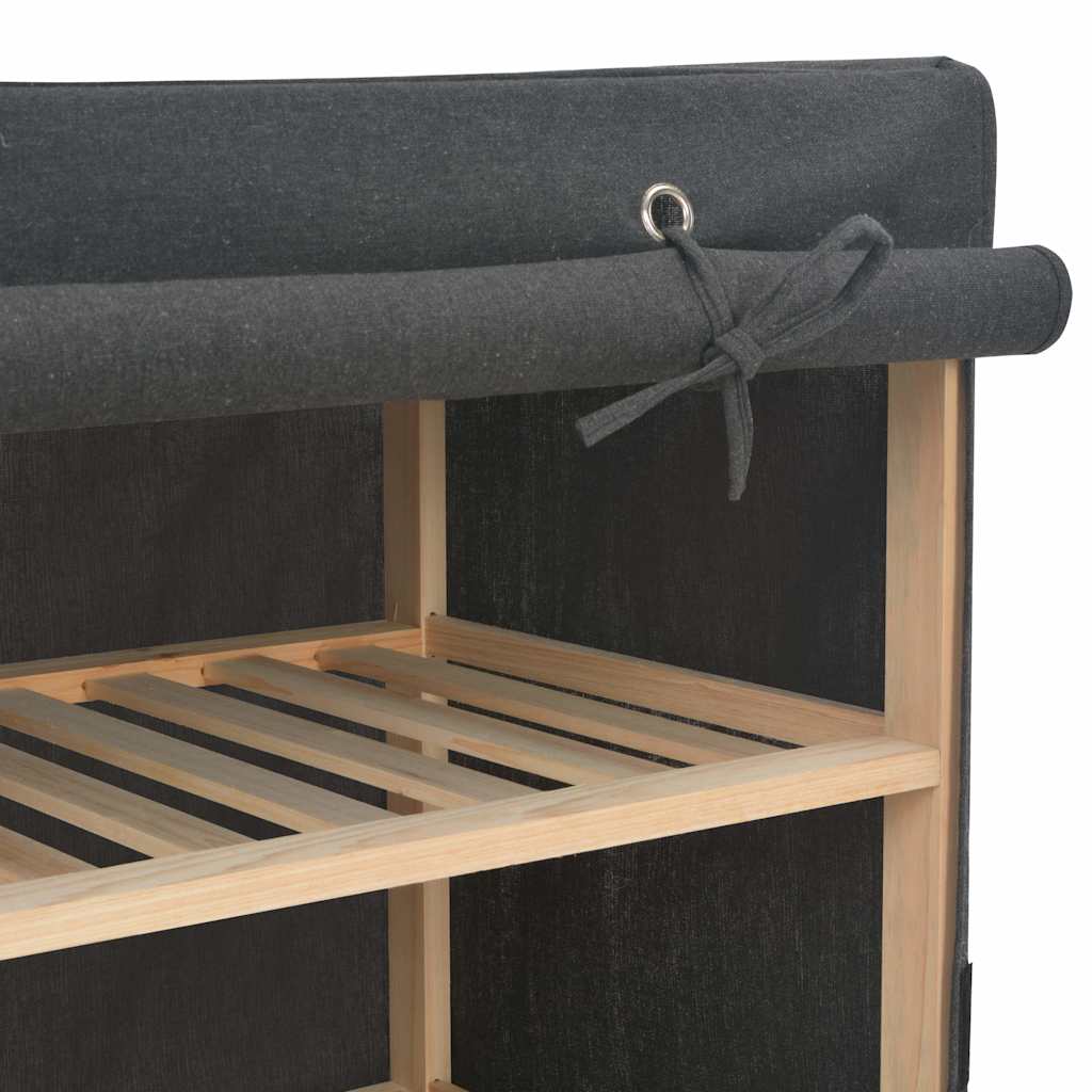248201 vidaXL Wardrobe Grey 200x40x170 cm Fabric