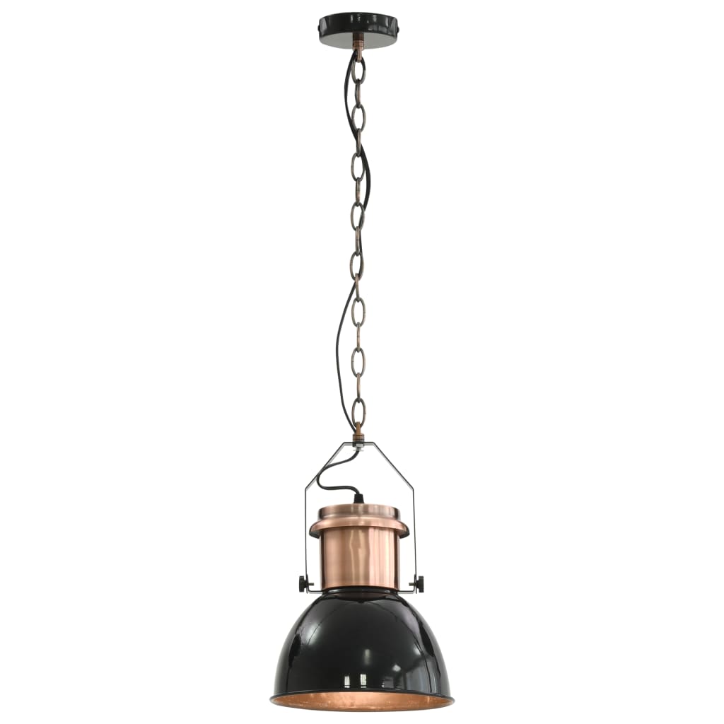 Ceiling Lamp |  Set of 2 | Black and Copper | Metal | Medium