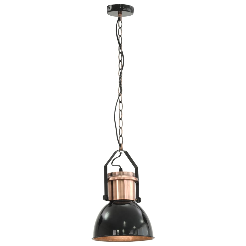 Ceiling Lamp |  Set of 2 | Black and Copper | Metal | Medium