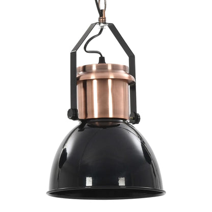 Ceiling Lamp |  Set of 2 | Black and Copper | Metal | Medium