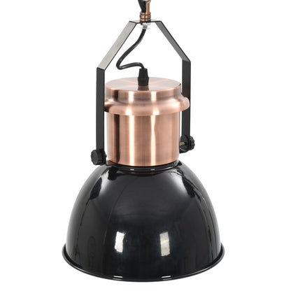 Ceiling Lamp |  Set of 2 | Black and Copper | Metal | Medium