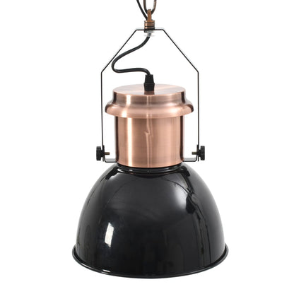 Ceiling Lamp |  Set of 2 | Black and Copper | Metal | Medium