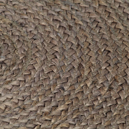 Handmade Rug Jute Round 150 cm Grey