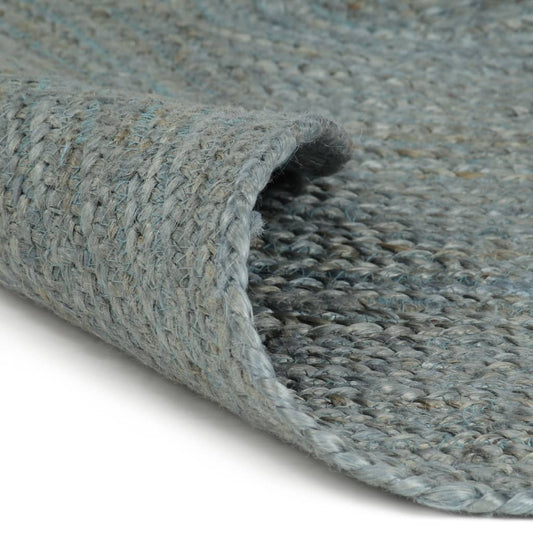 Area Rug | Olive Green | Braided Jute | 120cm | Area Rug | Round