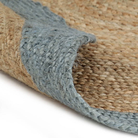 Area Rug | Natural | Braided Jute | Medium | Durable | Area Rug | Round