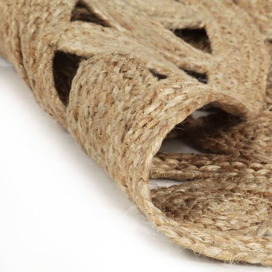 Area Rug | Natural | Braided jute | 90 cm diameter | Area Rug | Round