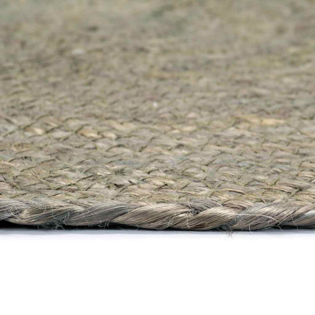 Placemats 4 pcs Plain Grey 38 cm Round Jute