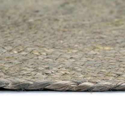 Placemats 4 pcs Plain Grey 38 cm Round Jute