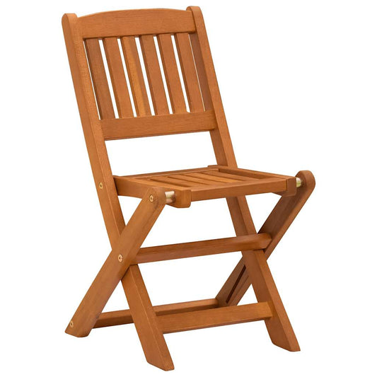 Children's Folding Chairs 2 pcs Solid Eucalyptus Wood