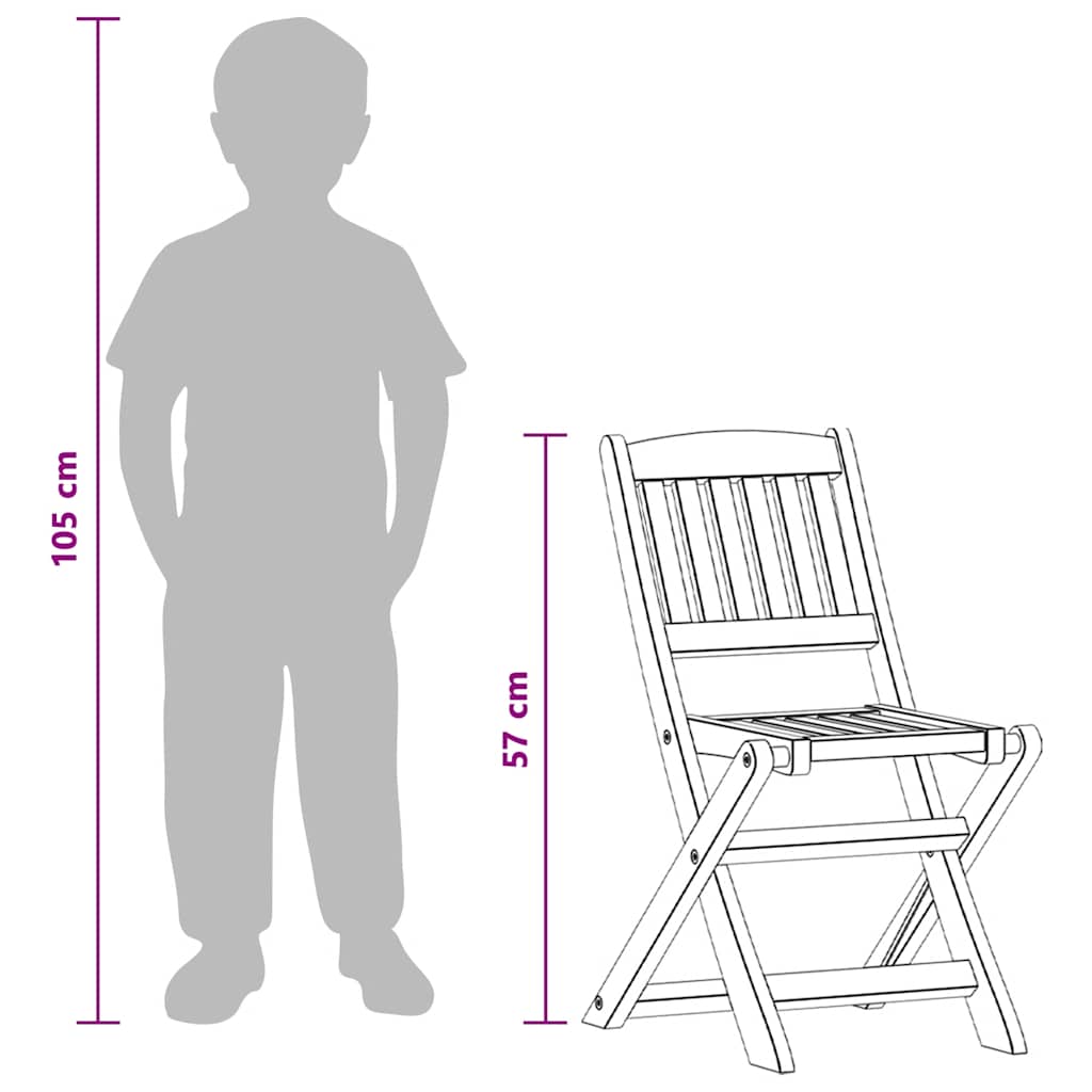Children's Dining Chairs 2 pcs Solid Eucalyptus Wood