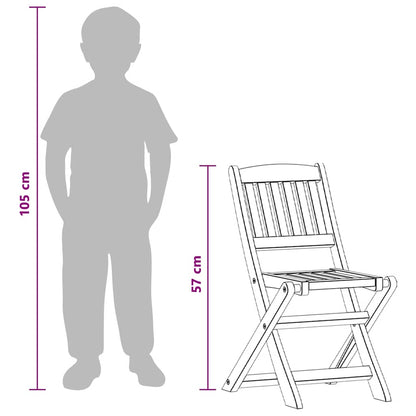 Children's Dining Chairs 2 pcs Solid Eucalyptus Wood