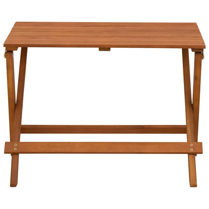 4 Piece Outdoor Dining Set for Children Solid Eucalyptus Wood