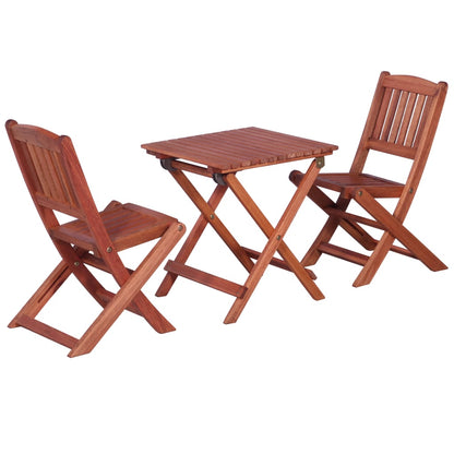 Bistro Set | Brown | Solid eucalyptus wood with an oil finish | Small