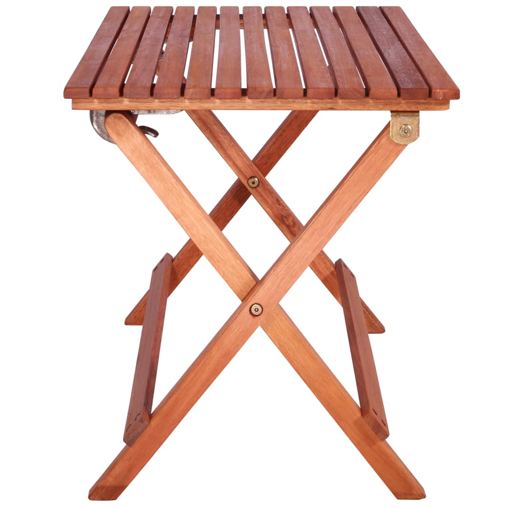 Bistro Set | Brown | Solid eucalyptus wood with an oil finish | Small