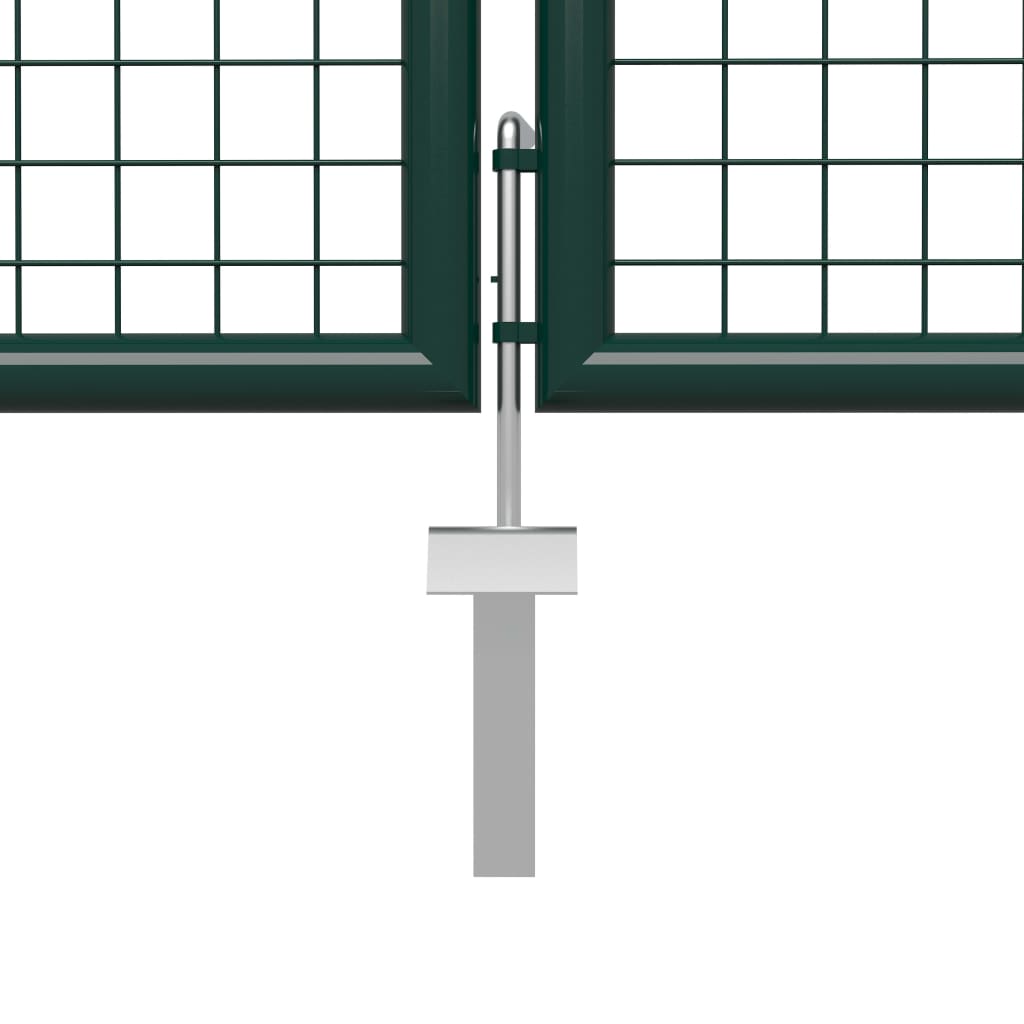 Garden Gate Steel 500x75 cm Green