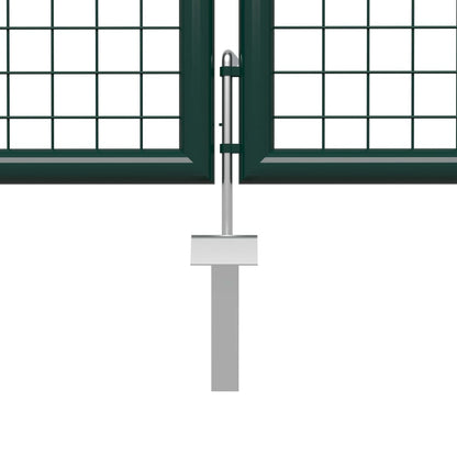 Garden Gate Steel 500x75 cm Green