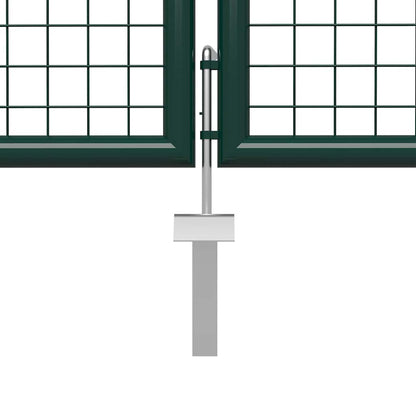 Garden Gate Steel 500x100 cm Green