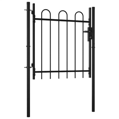 Single Door Fence Gate BOXTEL with Hoop Top 100 x 75 cm