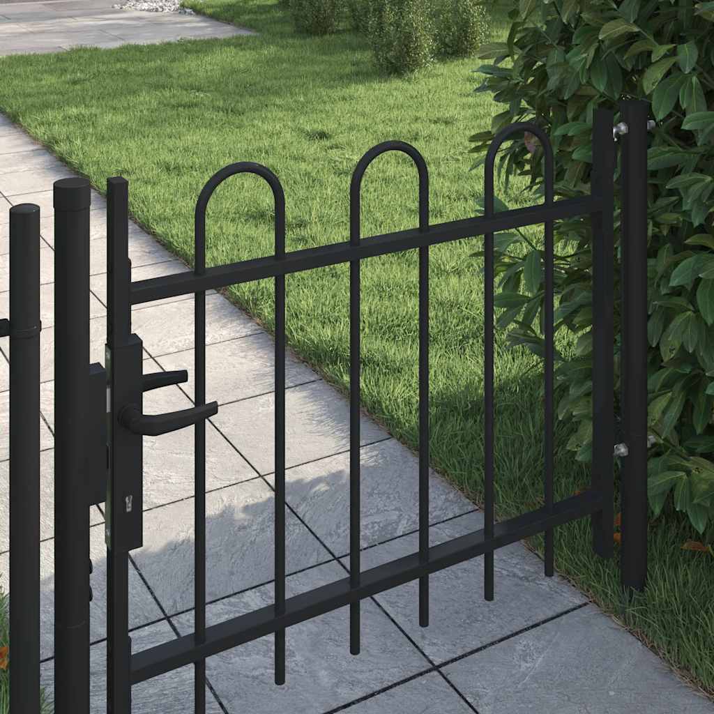 Single Door Fence Gate BOXTEL with Hoop Top 100 x 75 cm