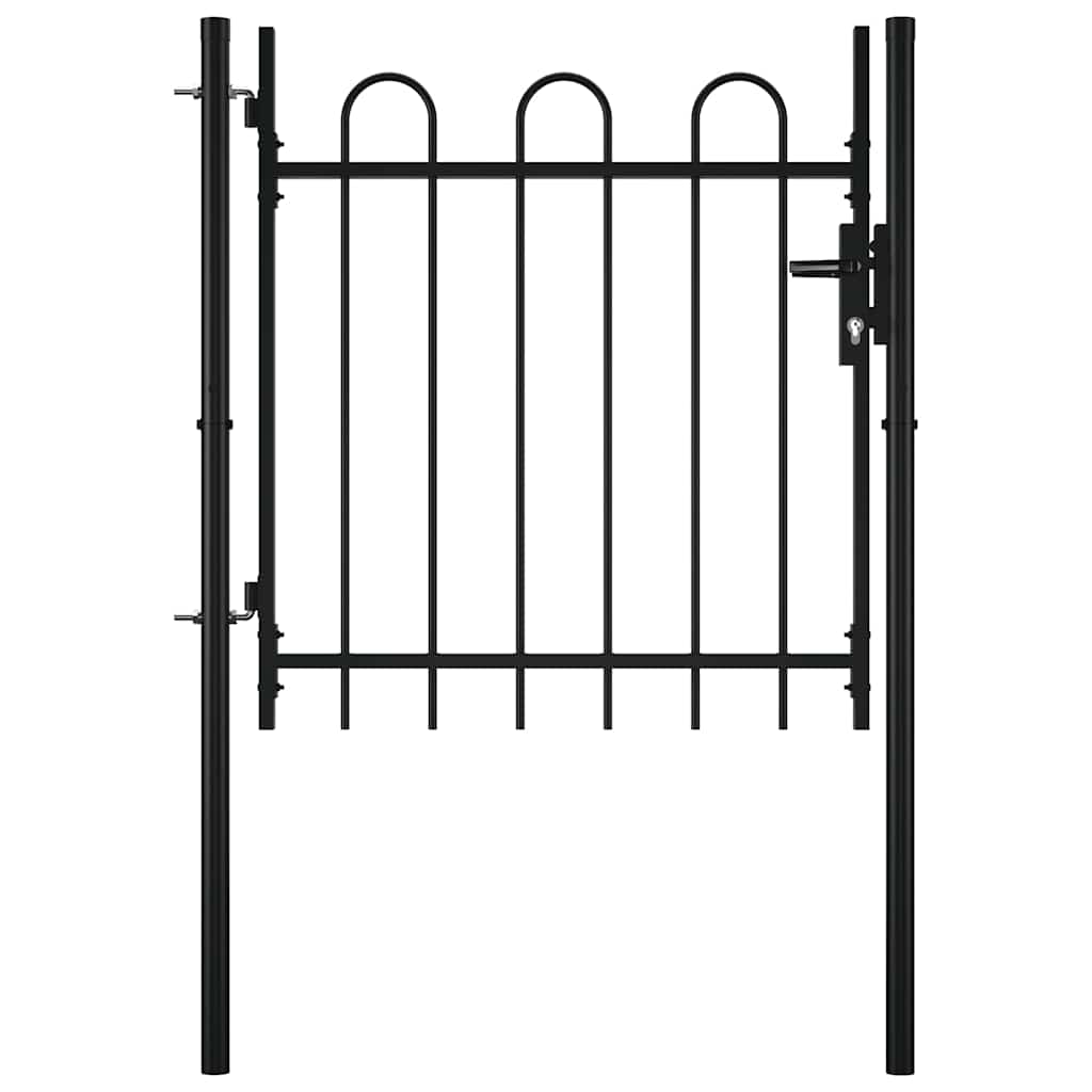Single Door Fence Gate BOXTEL with Hoop Top 100 x 75 cm