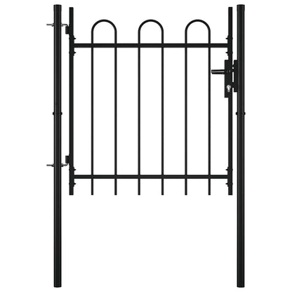 Single Door Fence Gate BOXTEL with Hoop Top 100 x 75 cm