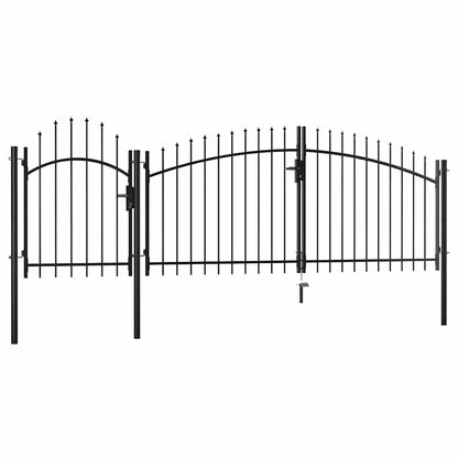 Garden Gate Woerden Steel 1x4 m Black