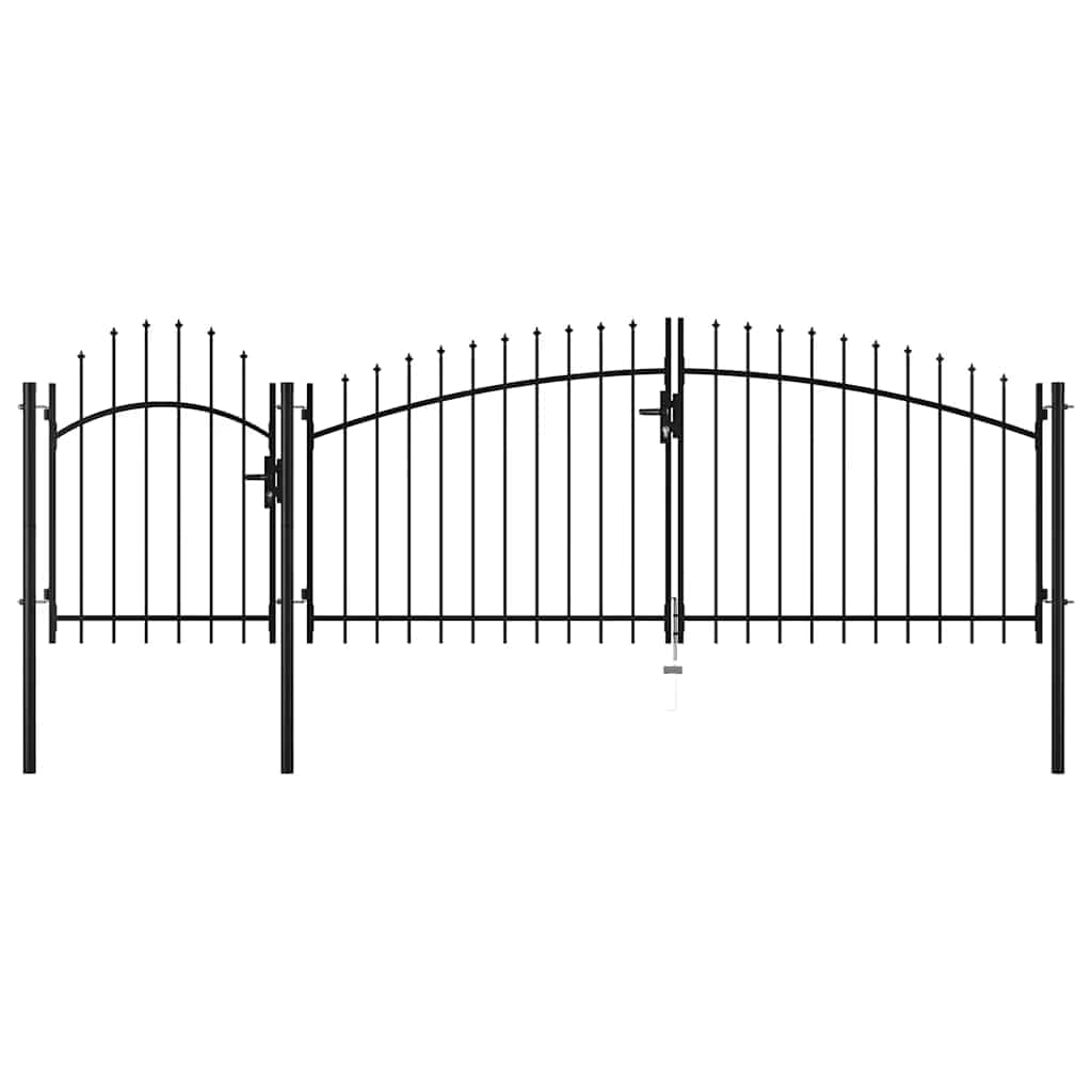 Garden Gate Woerden Steel 1x4 m Black