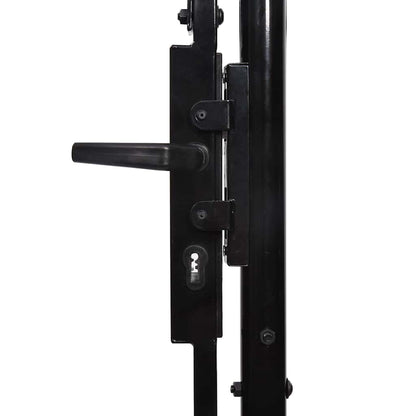 Garden Gate Woerden Steel 1.75x4 m Black