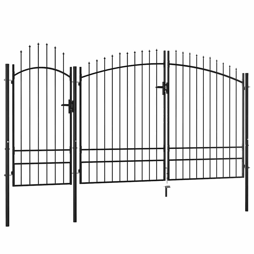 Garden Gate Woerden Steel 1.95x4 m Black