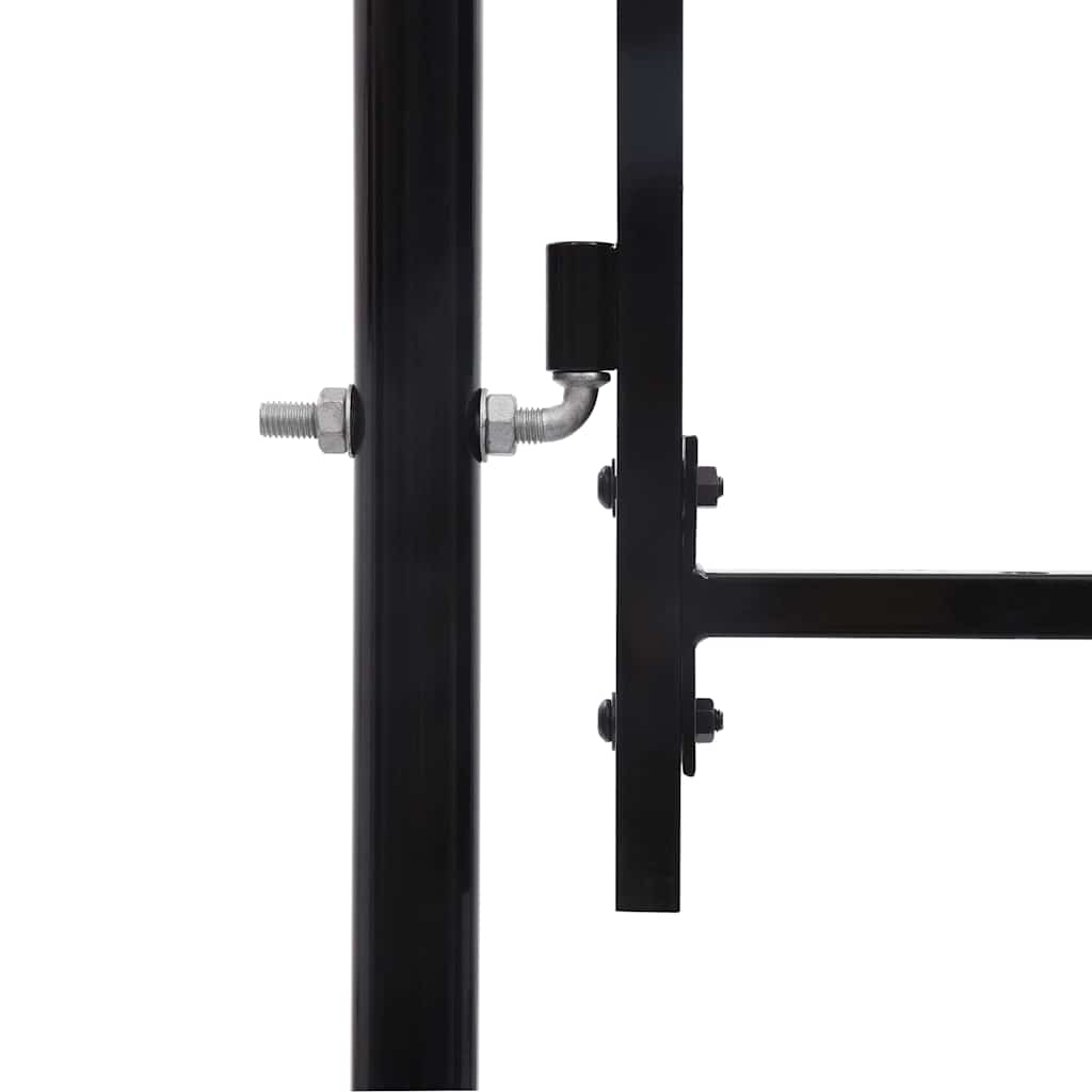 Garden Fence Gate with Arched Top ASSEN 200 x 400 cm Steel