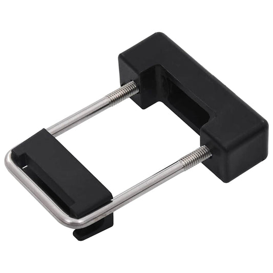 144505 vidaXL U Connector with Plastic for Fence Post 60x40 mm 25 Sets