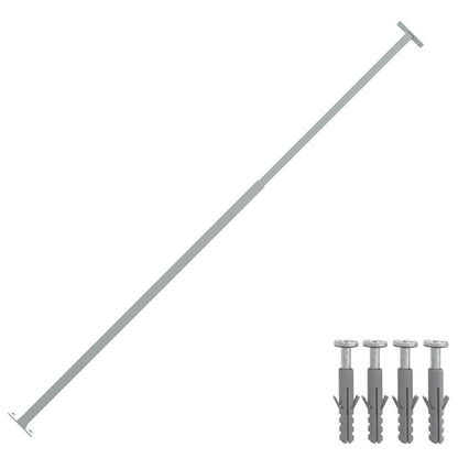 144515 vidaXL Adjustable Security Window Bar 710-1200 mm