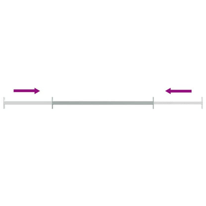 144515 vidaXL Adjustable Security Window Bar 710-1200 mm