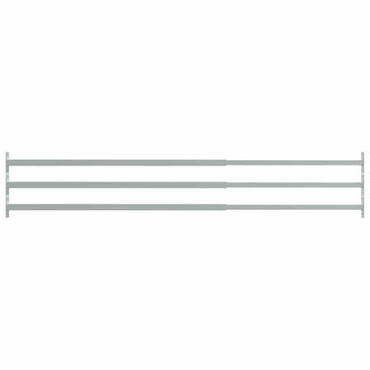 144516 vidaXL Adjustable Security Window Bars 3 pcs 710-1200 mm