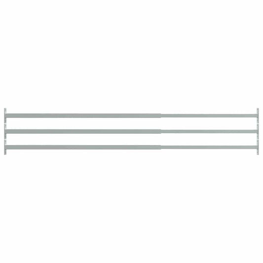144516 vidaXL Adjustable Security Window Bars 3 pcs 710-1200 mm
