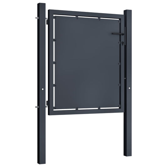 Garden Gate Steel 100x75 cm Anthracite