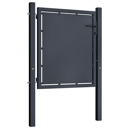 Garden Gate Steel 100x100 cm Anthracite