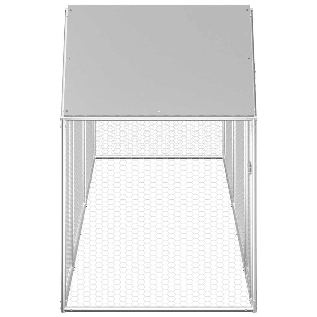 Chicken Coop 5x1x1.5 m Galvanised Steel
