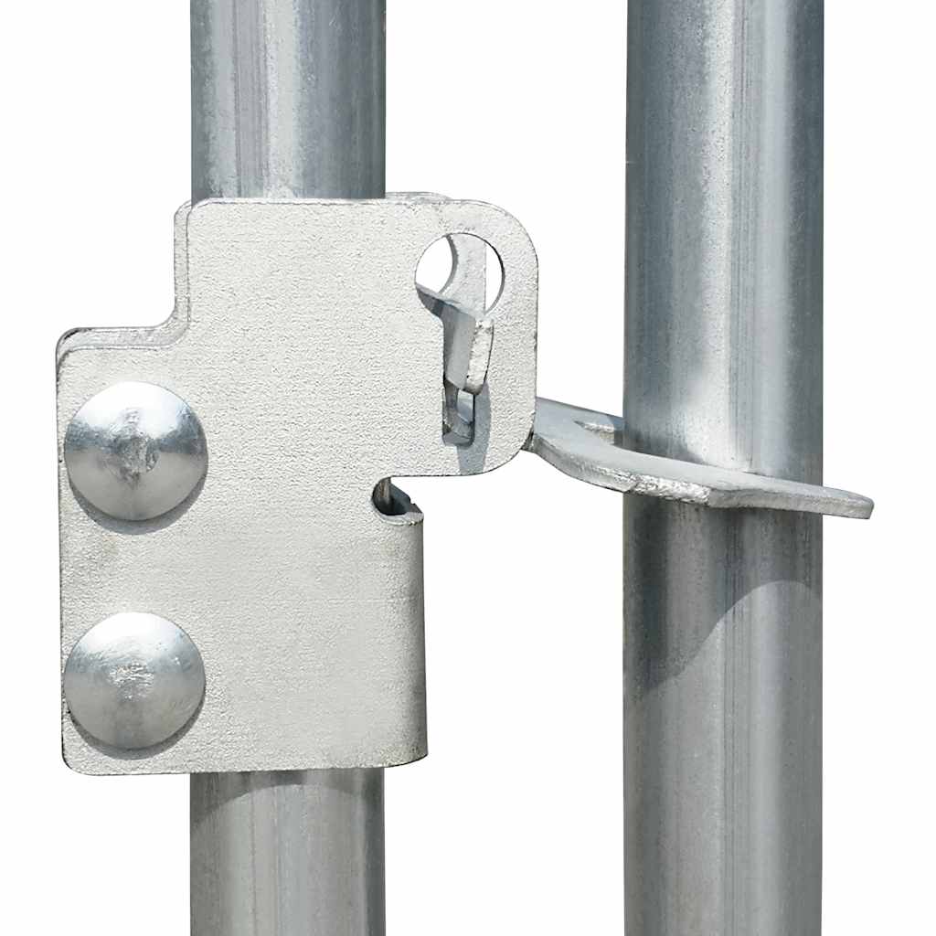 144555 vidaXL Chicken Coop 5x1x1,5 m Galvanised Steel