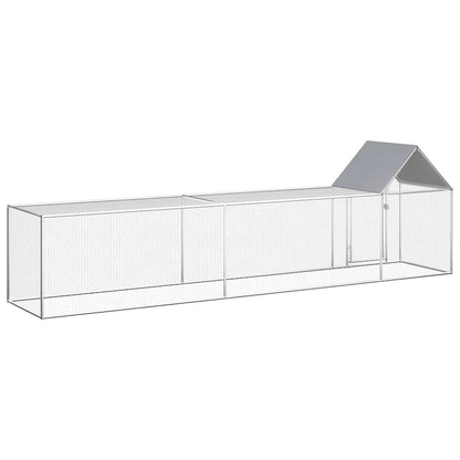 Chicken Coop 5x1x1.5 m Galvanised Steel
