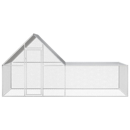 Chicken Coop 4x2x2 m Galvanised Steel