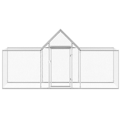 Chicken Coop 3x1x1.5 m Galvanised Steel