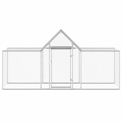 Chicken Coop 3x1x1.5 m Galvanised Steel